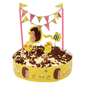 Hedgehog Birthday cake decoration