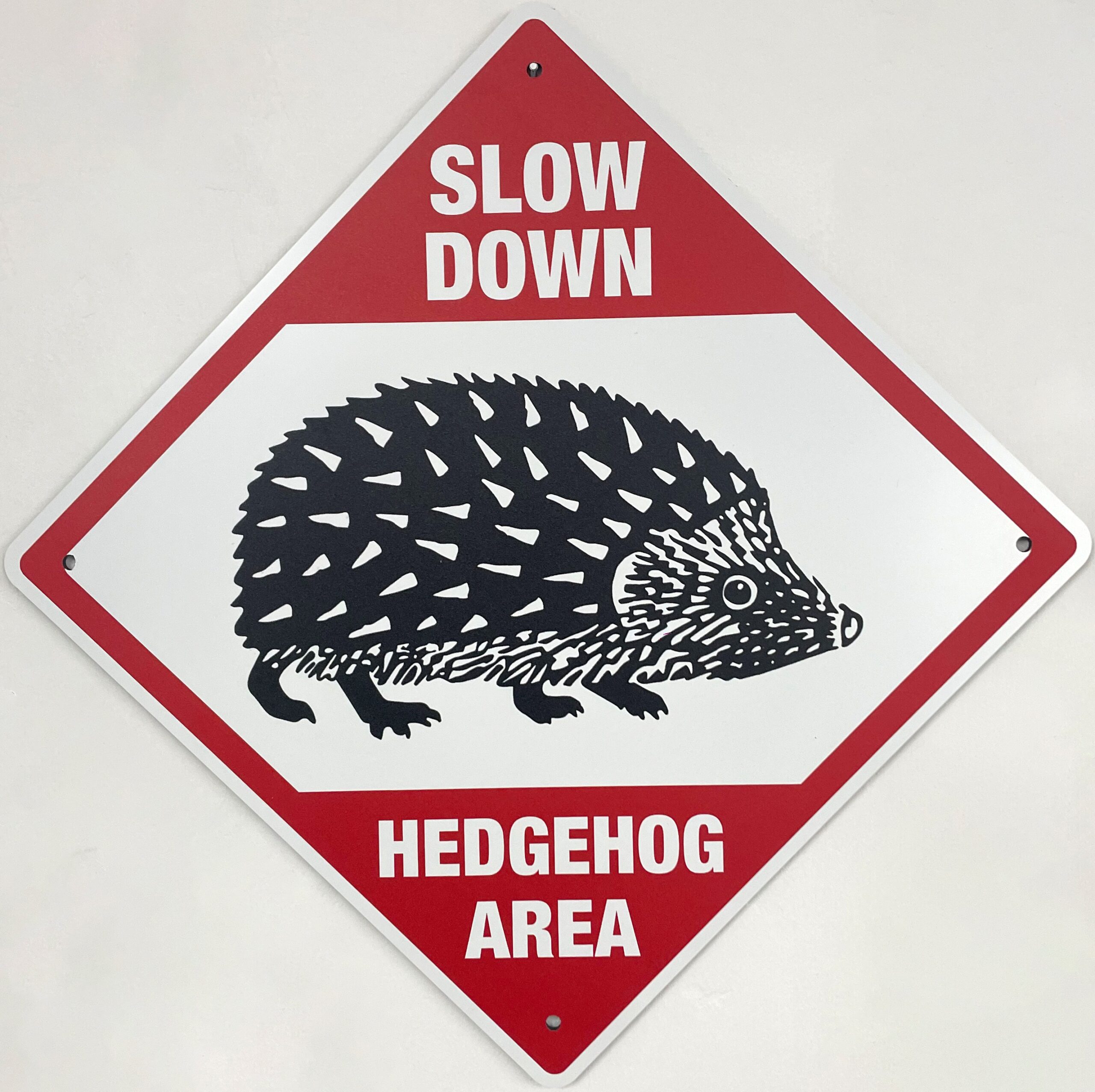 "Slow Down" Warning sign