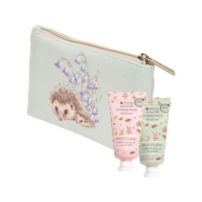 Wrendale 'Woodlanders' Owl and Hedgehog Mini Hand Cream Gift Pouch