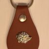 Faux leather keyring