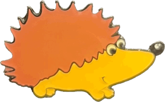 Hedgehog Pin Badge